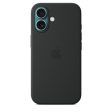 Capa em silicone com MagSafe para iPhone 16 - Preto Fashion