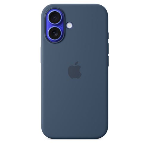 Capa em Silicone com MagSafe para iPhone 16 Plus - Azul Denim Sale