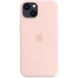 Capa em Silicone Apple com MagSafe para iPhone 13 - Giz Rosa Discount