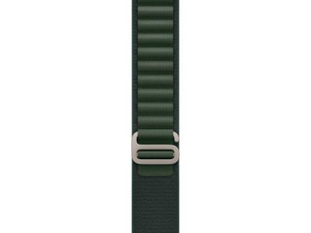 Bracelete Loop Alpine Apple para Apple Watch Ultra 49mm M - Verde Escuro Titânio Natural Online Sale