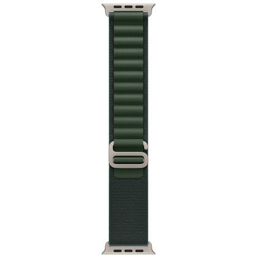 Bracelete Loop Alpine Apple para Apple Watch Ultra 49mm M - Verde Escuro Titânio Natural Online Sale