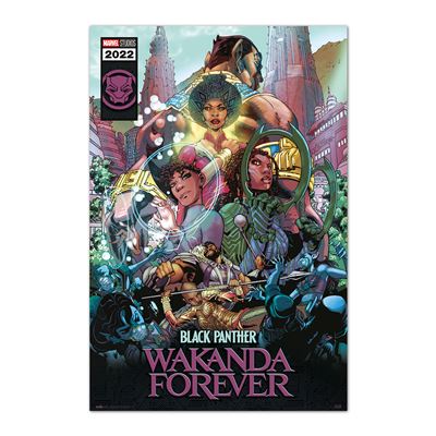 Póster Marvel Black Panther Wakanda Forever Comic - Grupo Erik For Cheap