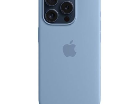 Capa Silicone Apple com MagSafe para iPhone 15 Pro - Azul Inverno Supply