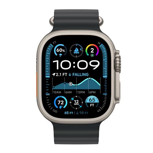 Bracelete Ocean Apple para Apple Watch Ultra 49mm - Preto Titânio Natural Sale