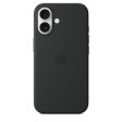 Capa em silicone com MagSafe para iPhone 16 - Preto Fashion