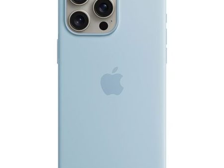 Capa Silicone Apple com MagSafe para iPhone 15 Pro Max - Azul Claro Online