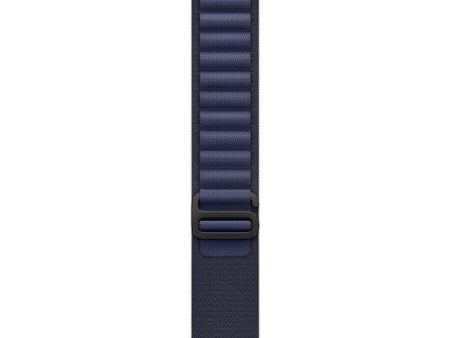 Bracelete Loop Alpine Apple para Apple Watch Ultra 49mm L - Azul Navy Titânio Preto For Cheap