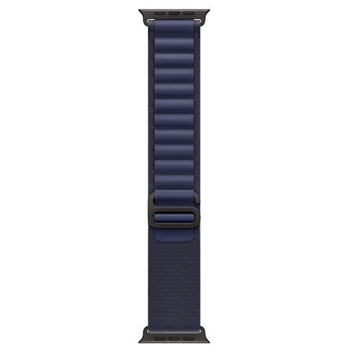 Bracelete Loop Alpine Apple para Apple Watch Ultra 49mm L - Azul Navy Titânio Preto For Cheap