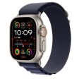 Bracelete Loop Alpine Apple para Apple Watch Ultra 49mm L - Azul Navy Titânio Natural Online Hot Sale