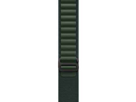 Bracelete Loop Alpine Apple para Apple Watch Ultra 49mm M - Verde Escuro Titânio Preto Fashion