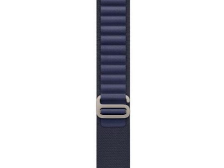 Bracelete Loop Alpine Apple para Apple Watch Ultra 49mm L - Azul Navy Titânio Natural Online Hot Sale