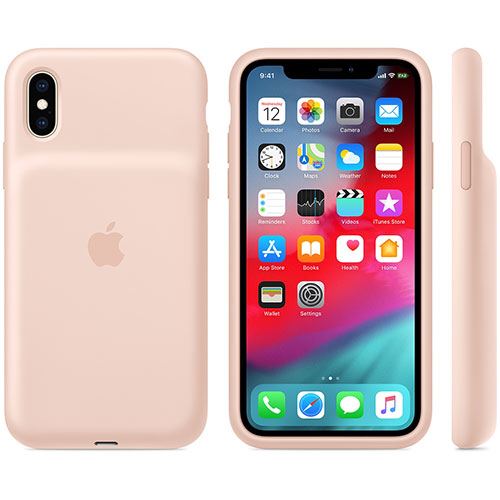 Capa Smart Battery Apple para iPhone XS - Rosa Areia Online Hot Sale